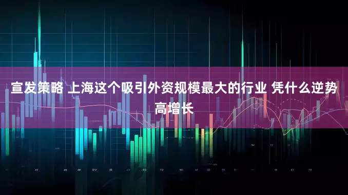 宣发策略 上海这个吸引外资规模最大的行业 凭什么逆势高增长